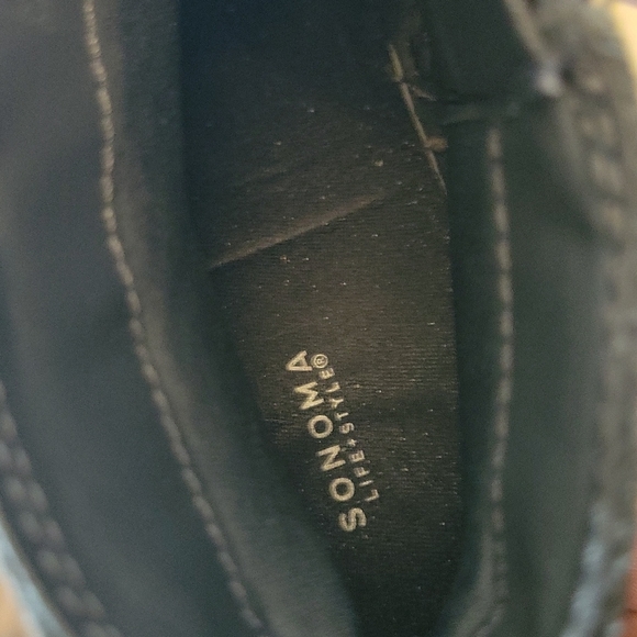 SONOMA LIFE +STYLE Leather Manmade Zip Bootie 7.5M - Picture 12 of 14